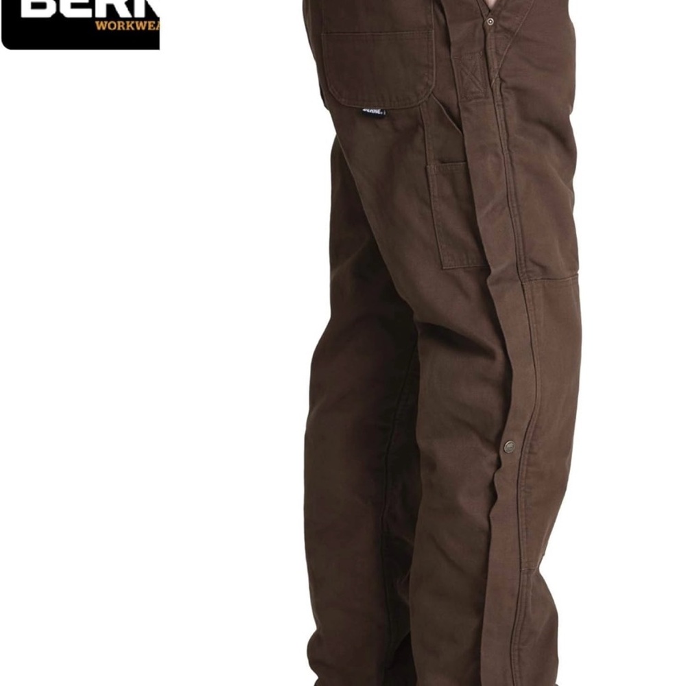 Like New! MOVING! EVYTHNG MUsT GO! Berne Men Insulated Washed Duck Bibs Overall - Picture 15 of 16